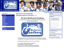 Tablet Screenshot of musikvereinkarlburg.de